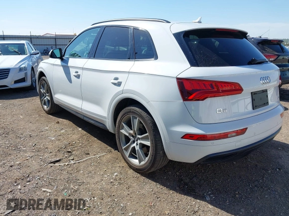 2019 Audi Q5 Premium Plus with VIN WA1BNAFY6K2119041, listed as a IAAI auction lot 42023058 with 48,718 mi miles. Bid and sale history available at carsss.com. Image 3.