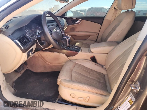 2014 Audi A7 Prestige с VIN WAU2GAFCXEN154279, выставлен на аукционе Copart как лот 50407185 с пробегом 56 351 миль миль и Списание • Salvage title. История ставок и продаж доступна на DreamBid. Изображение 7.