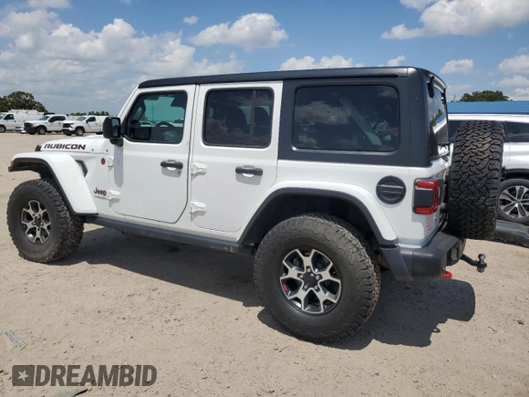 2020 Jeep Wrangler Unlimited Rubicon with VIN 1C4HJXFG3LW184249, listed as a Copart auction lot 56423665 with 63,111 mi miles and Salvage title. Bid and sale history available at DreamBid. Image 2.