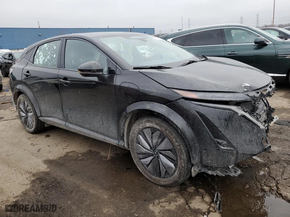 2023 Nissan ARIYA PLATINUM+ with VIN JN1DF0CDXPM701357, listed as a Copart auction lot 81675494 with 6,034 mi miles and Non Repairable. Bid and sale history available at carsss.com. Image 4.