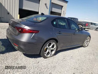 2019 Alfa Romeo Giulia Ti with VIN ZARFANBN9K7601162, listed as a Copart auction lot 53297925 with 55,288 mi miles and Salvage title. Bid and sale history available at DreamBid. Image 3.