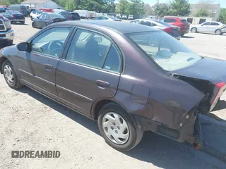 2001 Honda Civic EX with VIN 2HGES26791H539070, listed as a IAAI auction lot 42125336 with 281,311 mi miles. Bid and sale history available at carsss.com. Image 3.