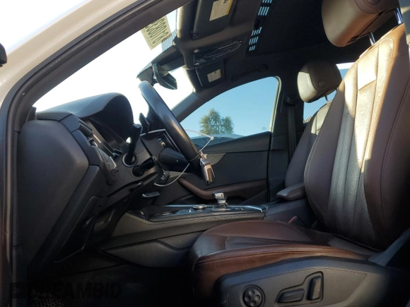 2017 Audi A4 Season of Audi ultra Premium with VIN WAUKMAF40HN043715, listed as a Copart auction lot 81083904 with 100,140 mi miles and Salvage Title. Bid and sale history available at carsss.com. Image 7.