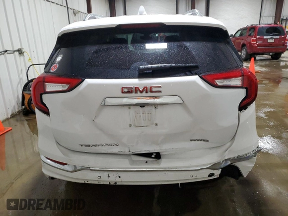 2022 GMC Terrain Denali with VIN 3GKALXEV9NL290603, listed as a Copart auction lot 56872735 with 40,317 mi miles and Salvage title. Bid and sale history available at DreamBid. Image 6.