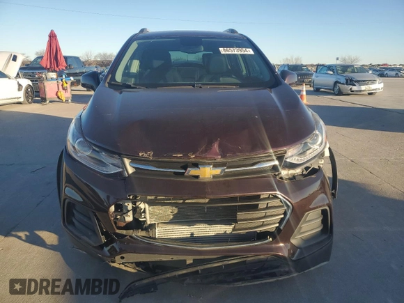 2021 Chevrolet Trax LT with VIN KL7CJPSM1MB365880, listed as a Copart auction lot 86573954 with 4,960 mi miles and Salvage title. Bid and sale history available at DreamBid. Image 5.