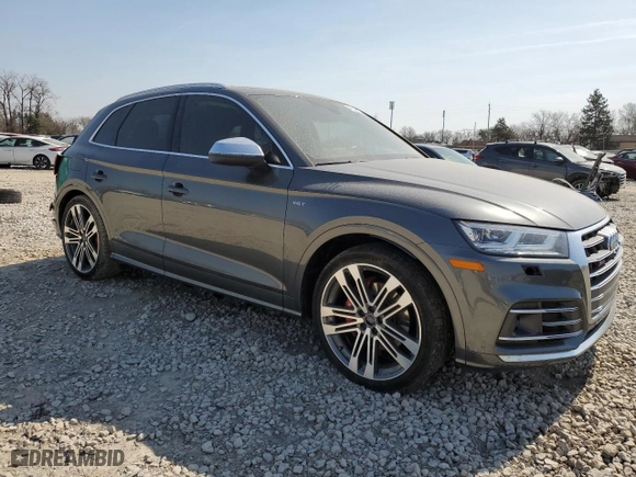 2018 Audi SQ5 Prestige with VIN WA1C4AFY2J2154374, listed as a Copart auction lot 48384115 with 0 mi miles and Salvage Title. Bid and sale history available at carsss.com. Image 4.