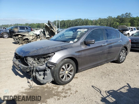 2015 Honda Accord Sedan LX with VIN 1HGCR2F34FA042983, listed as a Copart auction lot 52967885 with 250,164 mi miles and Salvage Title. Bid and sale history available at carsss.com. Image 1.