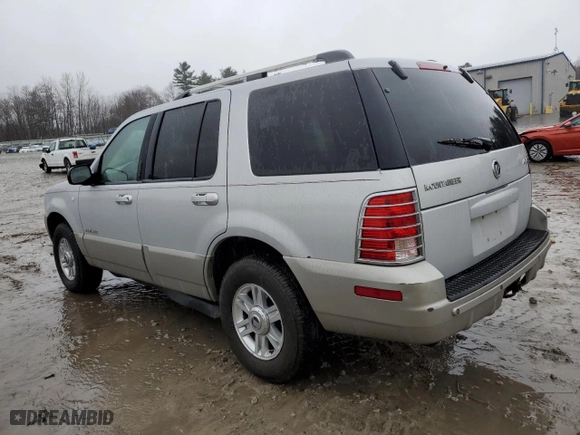 2002 Mercury Mountaineer Convenience w/4.6L with VIN 4M2ZU86W52UJ02759, listed as a Copart auction lot 84517524 with 131,638 mi miles and Clean Title. Bid and sale history available at carsss.com. Image 2.