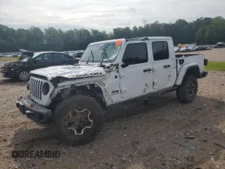 2020 Jeep Gladiator Rubicon z VIN 1C6JJTBG6LL102474, wystawiony jako Copart lot #60377785 z przebiegiem 56 422 mil mil oraz Szkoda całkowita • Salvage title. Historia ofert i sprzedaży dostępna na DreamBid. Obrazek 1.