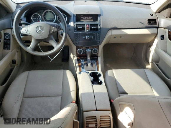 2009 Mercedes-Benz C 300 Sport with VIN WDDGF81X39F250355, listed as a Copart auction lot 59863925 with 137,654 mi miles and Salvage title. Bid and sale history available at DreamBid. Image 8.