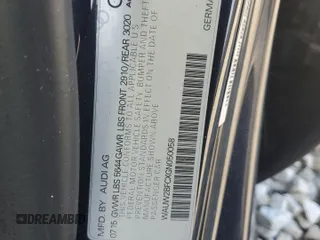 2016 Audi S7 with VIN WAUW2BFCXGN050058, listed as a Copart auction lot 73371514 with 65,771 mi miles and Salvage Title. Bid and sale history available at carsss.com. Image 13.