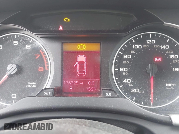 2012 Audi A4 Premium with VIN WAUBFAFLXCN009730, listed as a IAAI auction lot 42258840 with 136,325 mi miles and . Bid and sale history available at DreamBid. Image 7.