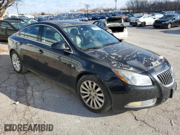 2011 Buick Regal CXL Turbo TO3 with VIN W04GX5GVXB1070878, listed as a Copart auction lot 82847564 with 198,591 mi miles and Salvage Title. Bid and sale history available at carsss.com. Image 4.