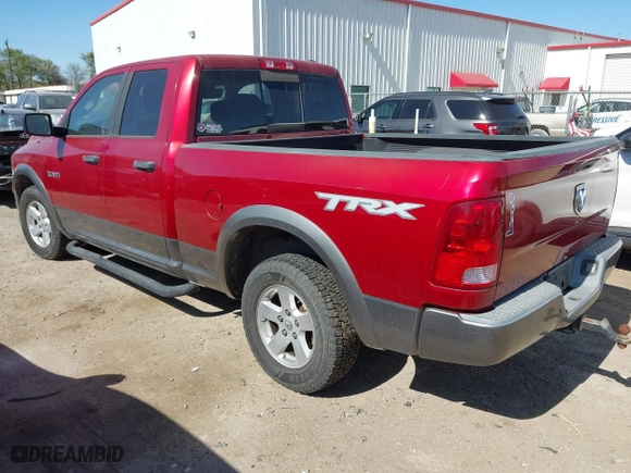 2009 Dodge Ram 1500 SLT with VIN 1D3HB18P39S772361, listed as a IAAI auction lot 41847120 with 167,054 mi miles. Bid and sale history available at carsss.com. Image 3.