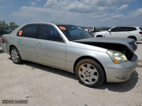 2001 Lexus LS 430 with VIN JTHBN30FX10033166, listed as a Copart auction lot 53392695 with 220,680 mi miles and Salvage Title. Bid and sale history available at carsss.com. Image 4.