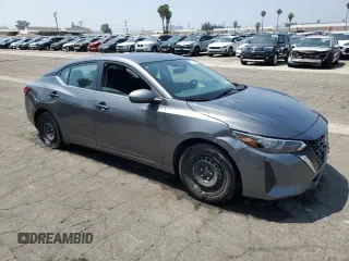 2025 Nissan Sentra S with VIN 3N1AB8BV3SY229662, listed as a Copart auction lot 59805785 with 14,028 mi miles and Clean title. Bid and sale history available at DreamBid. Image 4.