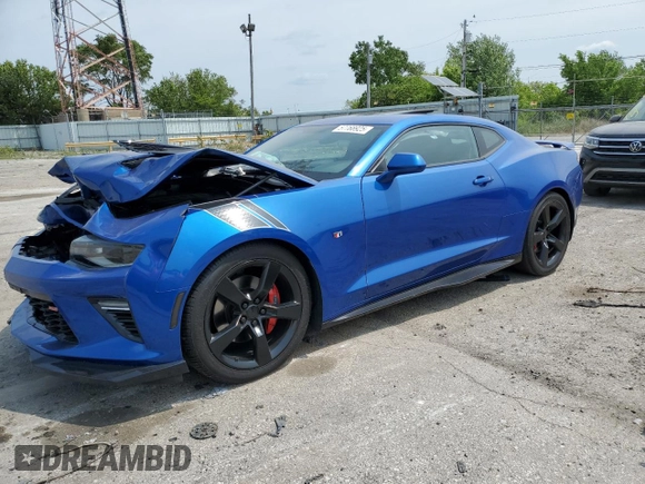 2017 Chevrolet Camaro 2SS with VIN 1G1FH1R76H0122035, listed as a Copart auction lot 57768925 with 56,463 mi miles and Salvage title. Bid and sale history available at DreamBid. Image 1.