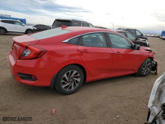 2017 Honda Civic Sedan EX with VIN 2HGFC2F75HH567895, listed as a Copart auction lot 49402185 with 76,173 mi miles and Salvage Title. Bid and sale history available at carsss.com. Image 3.