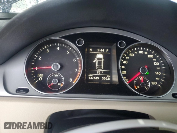 2012 Volkswagen CC Sport with VIN WVWMN7AN1CE512248, listed as a Copart auction lot 72778364 with 137,449 mi miles and Salvage Title. Bid and sale history available at carsss.com. Image 9.