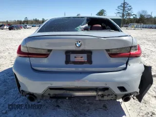 2023 BMW 3 Series 330i with VIN 3MW69FF02P8C97702, listed as a Copart auction lot 49608915 with 0 mi miles and Salvage Title. Bid and sale history available at carsss.com. Image 6.
