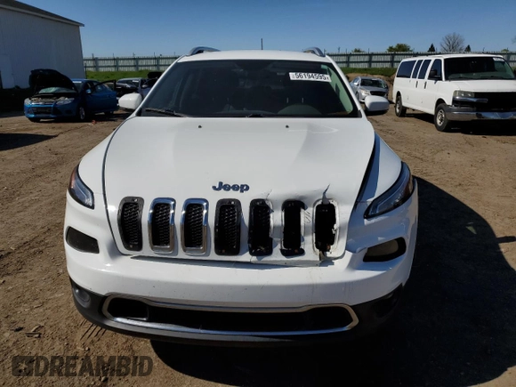 2016 Jeep Cherokee Limited с VIN 1C4PJMDS5GW220353, выставлен на аукционе Copart как лот 56194595 с пробегом 92 567 миль миль и Списание • Salvage title. История ставок и продаж доступна на DreamBid. Изображение 5.
