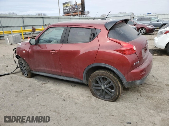 2014 Nissan Juke SV with VIN JN8AF5MR4ET356020, listed as a Copart auction lot 44993545 with Not Provided miles and Salvage Title. Bid and sale history available at carsss.com. Image 2.