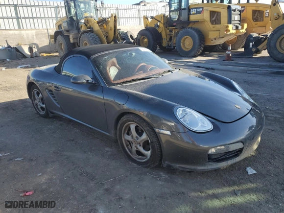 2006 Porsche Boxster with VIN WP0CA29816U710539, listed as a Copart auction lot 80785334 with 104,041 mi miles and Salvage Title. Bid and sale history available at carsss.com. Image 4.
