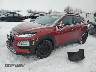 2018 Hyundai Kona SEL with VIN KM8K2CAA2JU105611, listed as a Copart auction lot 43071505 with 77,357 mi miles and Salvage Title. Bid and sale history available at carsss.com. Image 1.
