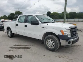 2013 Ford F-150 with VIN 1FTVW1CF2DKD26435, listed as a Copart auction lot 63986444 with 43,233 mi miles and Salvage title. Bid and sale history available at DreamBid. Image 4.
