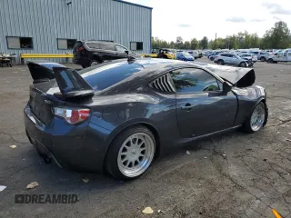 2015 Subaru BRZ Premium with VIN JF1ZCAB18F9602102, listed as a Copart auction lot 75958264 with 72,692 mi miles and Salvage title. Bid and sale history available at DreamBid. Image 3.