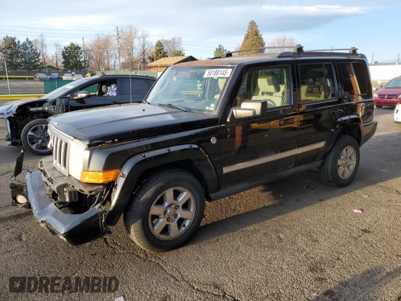 2007 Jeep Commander Limited with VIN 1J8HG58P07C671618, listed as a Copart auction lot 50188145 with 199,352 mi miles and Salvage title. Bid and sale history available at DreamBid. Image 1.