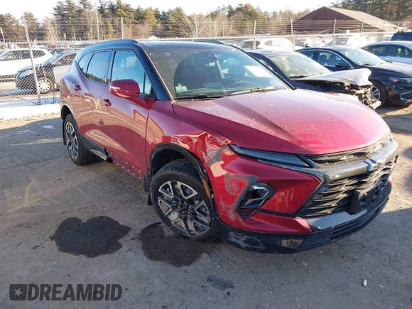 2023 Chevrolet Blazer RS with VIN 3GNKBKRS3PS220035, listed as a IAAI auction lot 41335553 with 21,739 mi miles and . Bid and sale history available at DreamBid. Image 1.