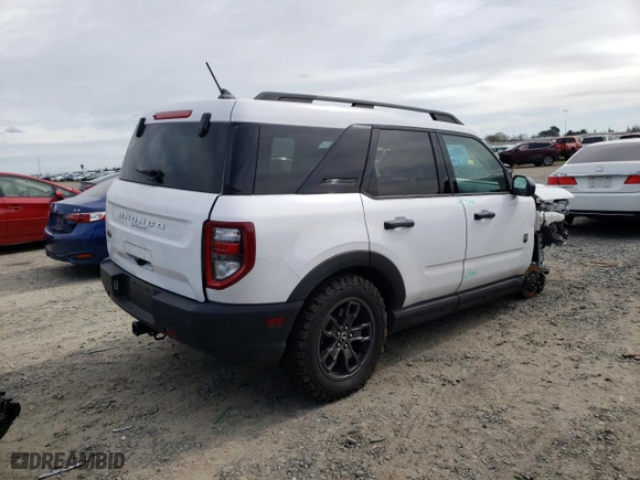2022 Ford Bronco Sport Big Bend with VIN 3FMCR9B67NRD10447, listed as a Copart auction lot 47385285 with 32,449 mi miles and Salvage Title. Bid and sale history available at carsss.com. Image 3.