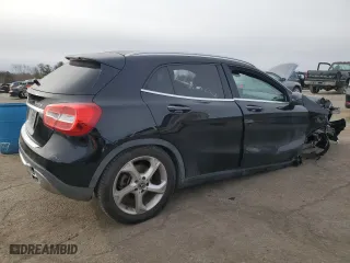 2018 Mercedes-Benz GLA with VIN WDCTG4GB4JJ438596, listed as a Copart auction lot 46105885 with 0 mi miles and Salvage Title. Bid and sale history available at carsss.com. Image 3.