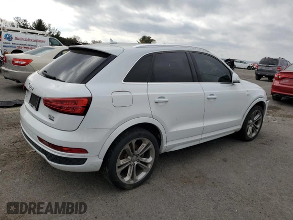 2017 Audi Q3 Prestige with VIN WA1GCCFS3HR015724, listed as a Copart auction lot 79187854 with 0 mi miles and Salvage Title. Bid and sale history available at carsss.com. Image 3.