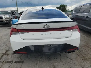 2023 Hyundai Elantra N Line z VIN KMHLR4AF1PU546303, wystawiony jako Copart lot #56982655 z przebiegiem 30 486 mil mil oraz Szkoda całkowita • Salvage title. Historia ofert i sprzedaży dostępna na DreamBid. Obrazek 6.