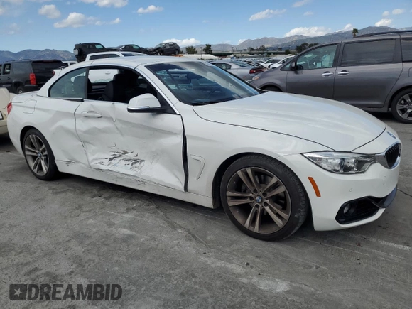 2016 BMW 4 Series 428i with VIN WBA3V7C5XG5A27315, listed as a Copart auction lot 50847495 with Not provided miles and Salvage title. Bid and sale history available at DreamBid. Image 4.
