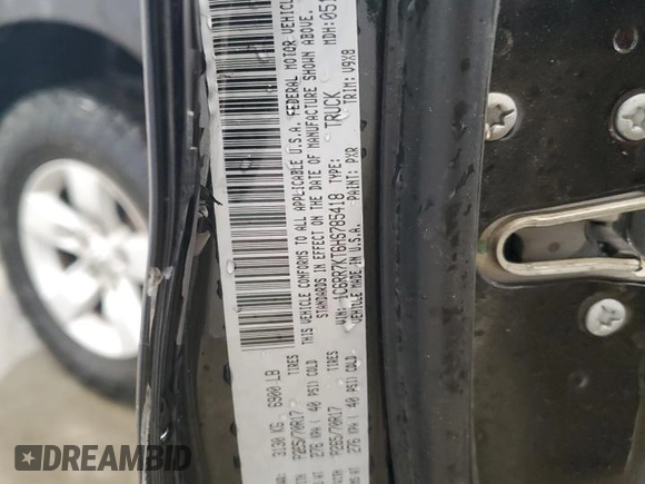 2017 Ram 1500 Tradesman with VIN 1C6RR7KT6HS785418, listed as a Copart auction lot 80336724 with 83,127 mi miles and Salvage title. Bid and sale history available at DreamBid. Image 12.
