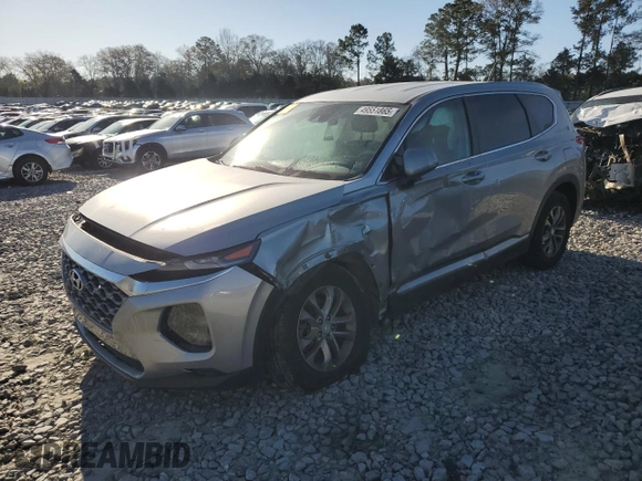 2020 Hyundai Santa Fe SE with VIN 5NMS23AD1LH257582, listed as a Copart auction lot 49551865 with 101,380 mi miles and Salvage Title. Bid and sale history available at carsss.com. Image 1.