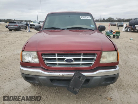 1999 Ford Ranger XL with VIN 1FTYR14V8XPA16341, listed as a Copart auction lot 45297565 with 134,547 mi miles and Salvage Title. Bid and sale history available at carsss.com. Image 5.