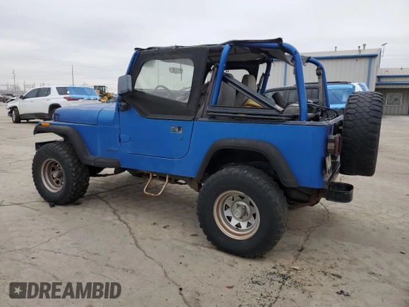 1993 Jeep Wrangler "S" with VIN 1J4FY19PXPP237521, listed as a Copart auction lot 44783435 with 153,654 mi miles and Clean Title. Bid and sale history available at carsss.com. Image 2.