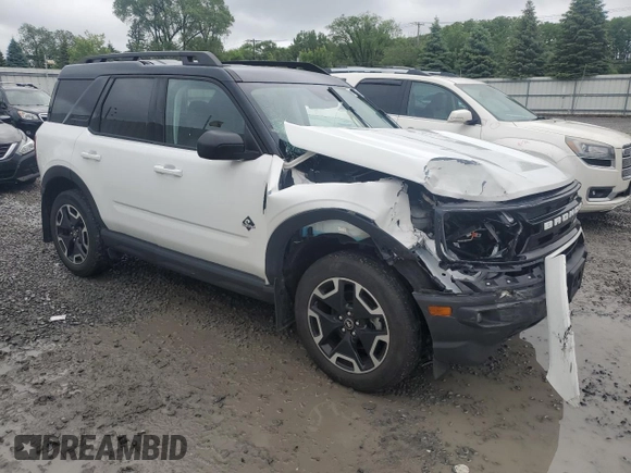 2023 Ford Bronco Sport Outer Banks with VIN 3FMCR9C68PRD71887, listed as a Copart auction lot 61337695 with 28,508 mi miles and Salvage title. Bid and sale history available at DreamBid. Image 4.