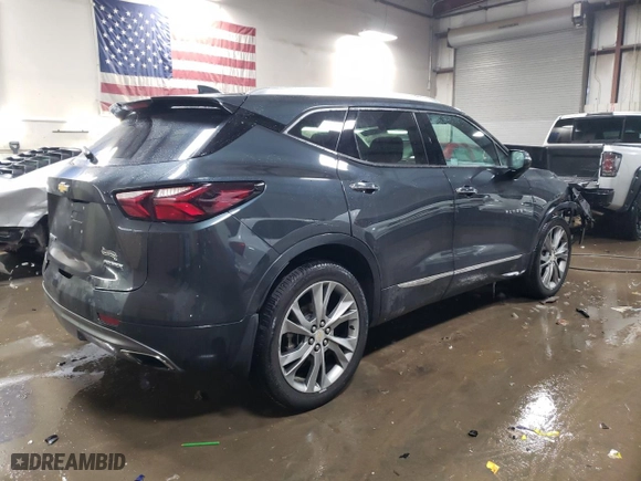 2019 Chevrolet Blazer Premier with VIN 3GNKBFRS7KS702927, listed as a Copart auction lot 45969075 with 34,494 mi miles and Salvage Title. Bid and sale history available at carsss.com. Image 3.