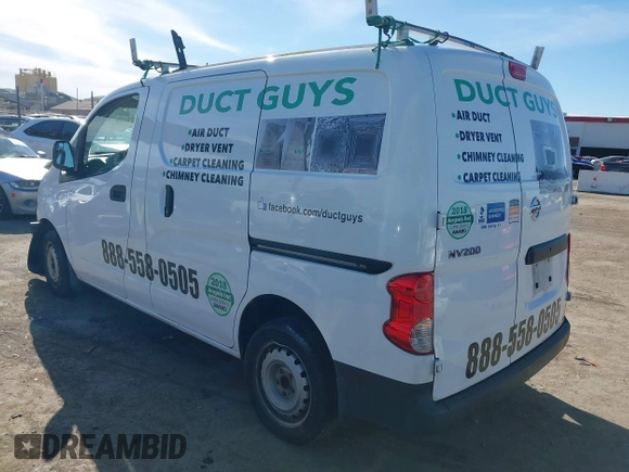 2020 Nissan NV200 Compact Cargo SV with VIN 3N6CM0KN3LK706772, listed as a IAAI auction lot 41699180 with 171,784 mi miles. Bid and sale history available at carsss.com. Image 3.