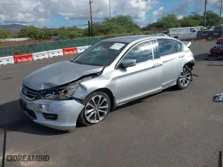 2015 Honda Accord Sedan Sport with VIN 1HGCR2F53FA060487, listed as a IAAI auction lot 41350122 with 153,940 mi miles. Bid and sale history available at carsss.com. Image 2.