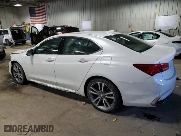 2020 Acura TLX w/Technology Pkg with VIN 19UUB2F42LA005153, listed as a Copart auction lot 45450695 with 80,537 mi miles and Clean Title. Bid and sale history available at carsss.com. Image 2.