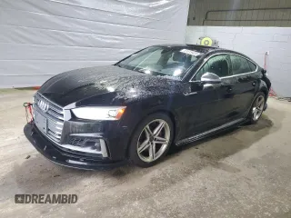 2018 Audi S5 Sportback Prestige z VIN WAUC4CF5XJA098033, wystawiony jako Copart lot #51013425 z przebiegiem 76 525 mil mil oraz Szkody całkowita. Historia ofert i sprzedaży dostępna na DreamBid. Obrazek 1.