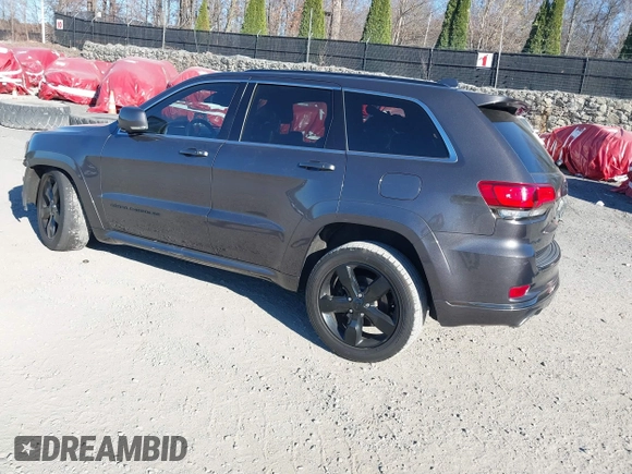 2015 Jeep Grand Cherokee Overland with VIN 1C4RJFCGXFC215750, listed as a IAAI auction lot 40795135 with 89,110 mi miles and . Bid and sale history available at DreamBid. Image 3.