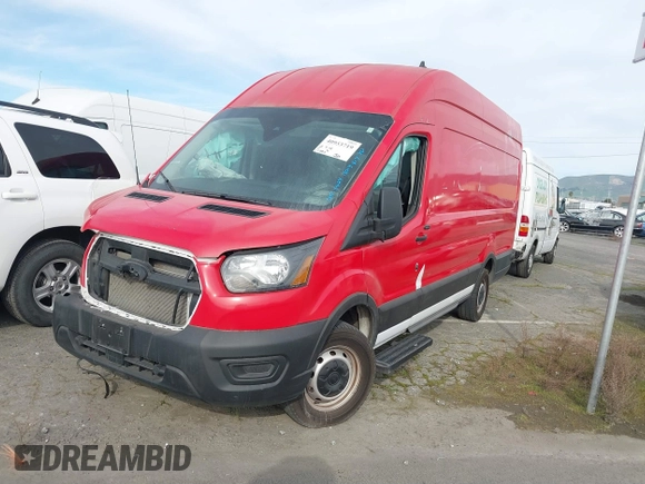 2023 Ford Transit Cargo with VIN 1FTBW3X85PKB46431, listed as a IAAI auction lot 40953719 with 17,997 mi miles. Bid and sale history available at carsss.com. Image 2.