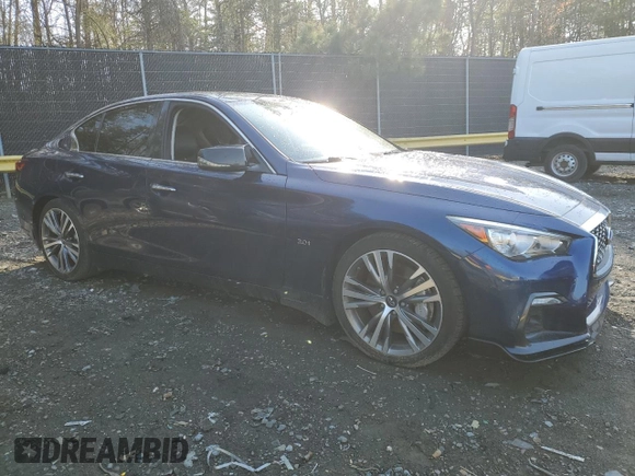 2018 Infiniti Q50 Luxe z VIN JN1EV7AP2JM356815, wystawiony jako Copart lot #51266755 z przebiegiem 70 384 mil mil oraz Szkoda całkowita • Salvage title. Historia ofert i sprzedaży dostępna na DreamBid. Obrazek 4.